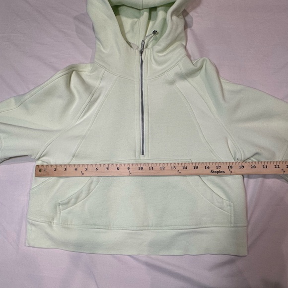 Lululemon Athletica Light Green Cropped Hoodie - Picture 4 of 9